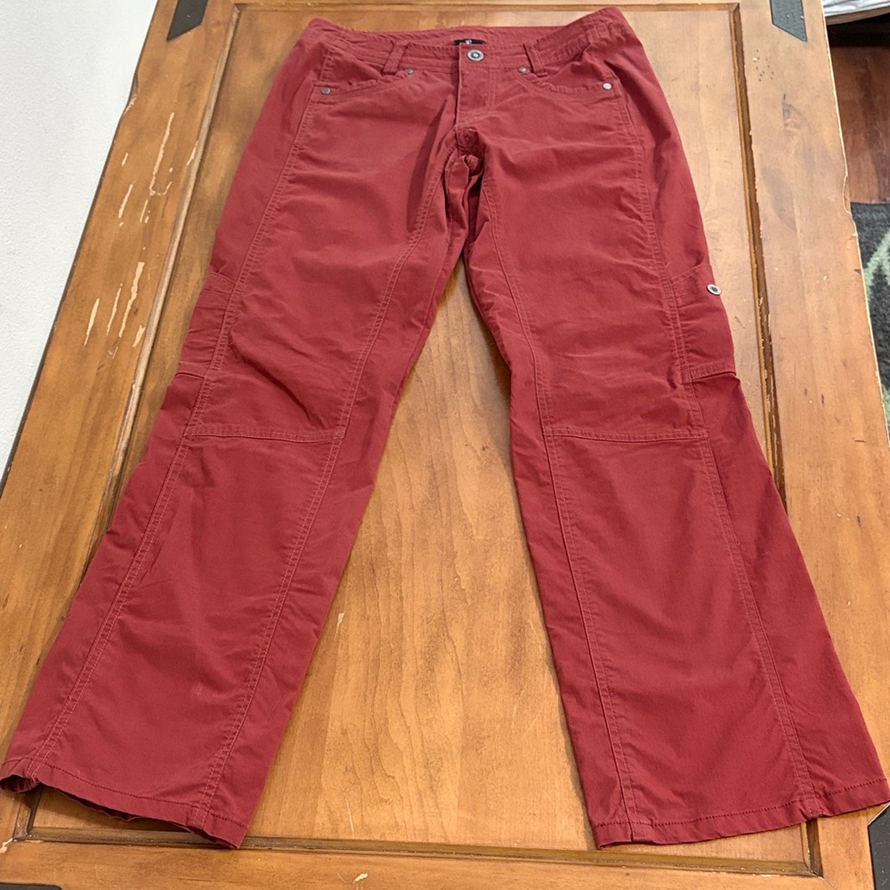 Kuhl Brick Red Red Cargo Pants Size 4
